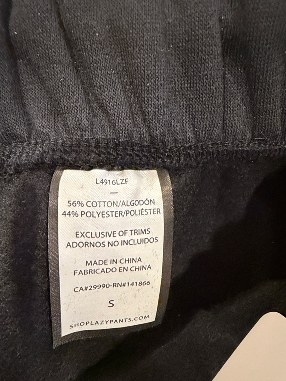 Lazypants Women’s Small Black Sweatpants NWT - Picture 5 of 6